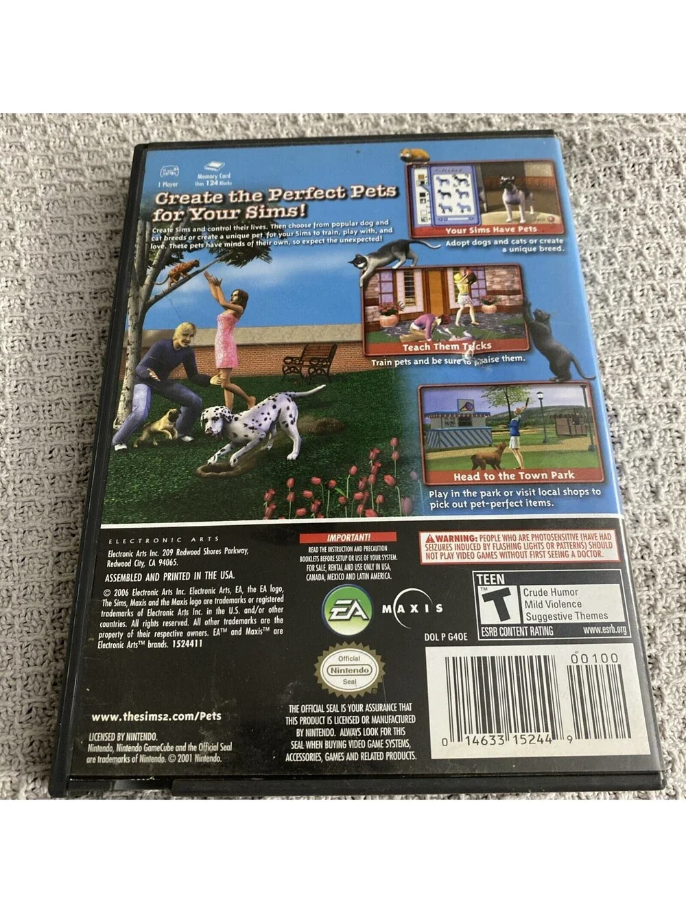 The Sims 2 Pets Nintendo GameCube (2005) CIB Complete With Manual EA Works